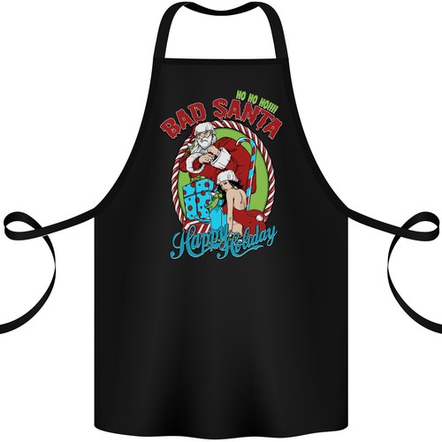 Grembiule natale bad santa - di,