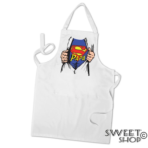 Grembiule papa superpapa - papa', superpapa'