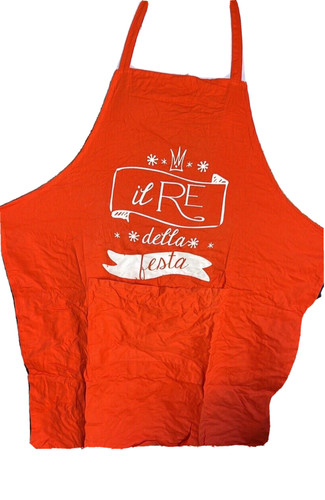 Grembiule rosso natale re - rosso, il